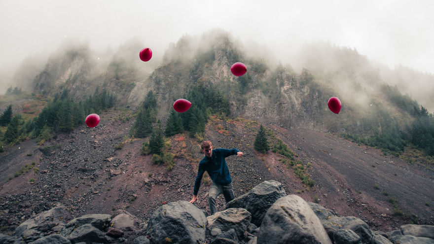 First Contact: Surreal Balloon Photography By Clement Guegan