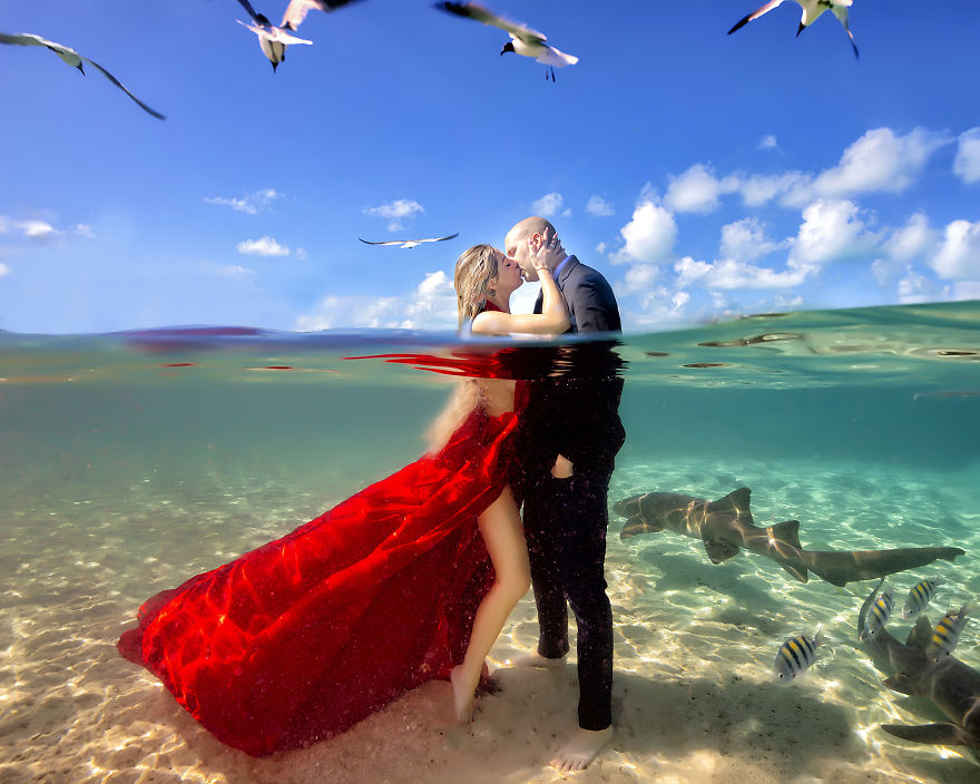 Photographer Adam Opris Captured Engagement Shoot With Adventurous Couple In A Epic Way