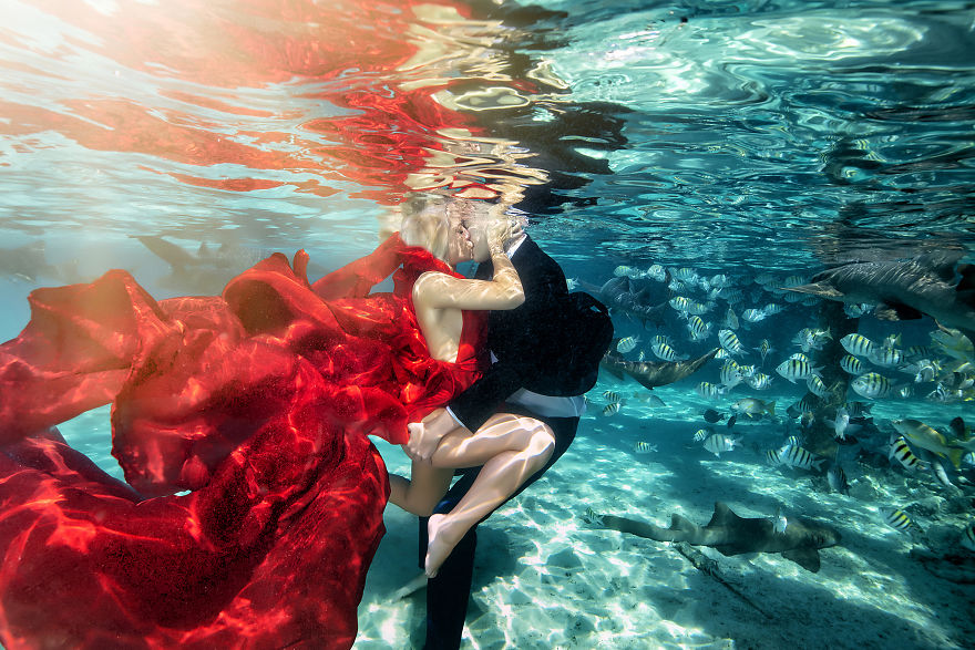 Photographer Adam Opris Captured Engagement Shoot With Adventurous Couple In A Epic Way