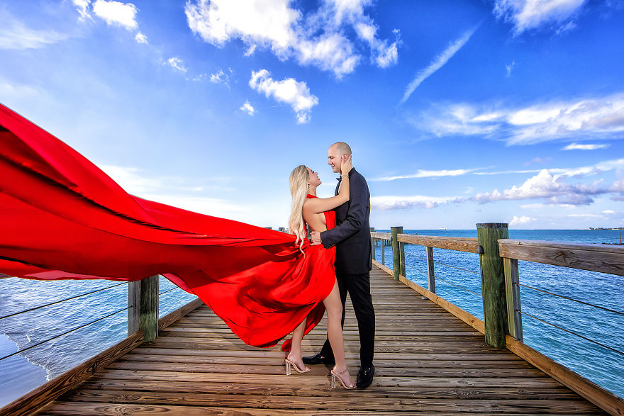 Photographer Adam Opris Captured Engagement Shoot With Adventurous Couple In A Epic Way