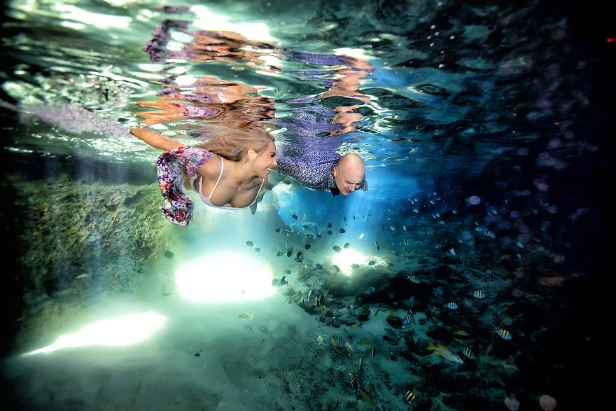 Photographer Adam Opris Captured Engagement Shoot With Adventurous Couple In A Epic Way