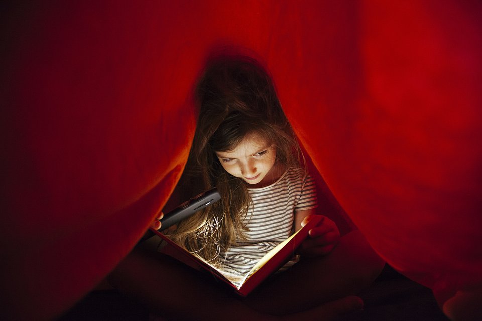 Curious little girl - Best Red Color Photography