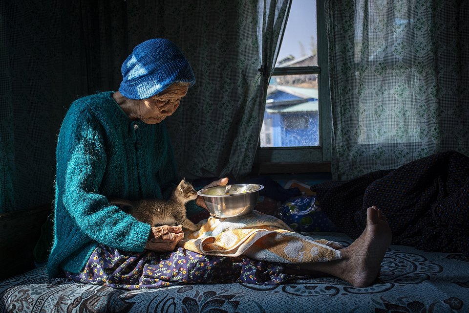 My Grandma with Her New Friend- The Best Photos of Women