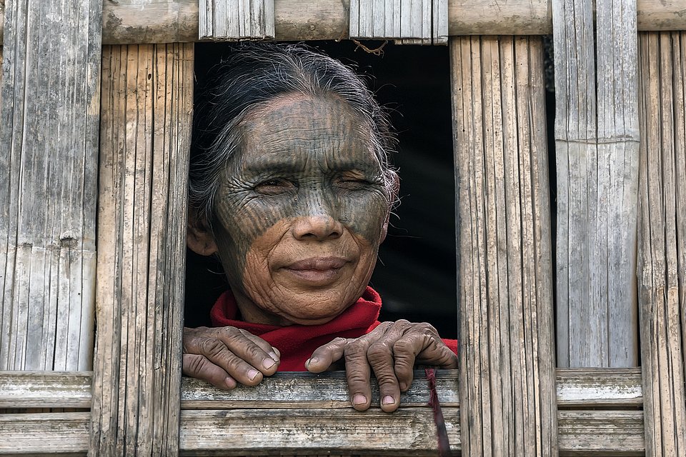 Traditional tattoo face- The Best Photos of Women