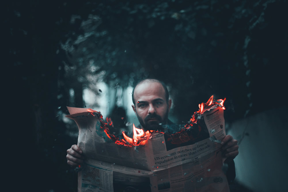 Reading & Writing: Step By Step Of A Conceptual Photo By Alper Yesiltas