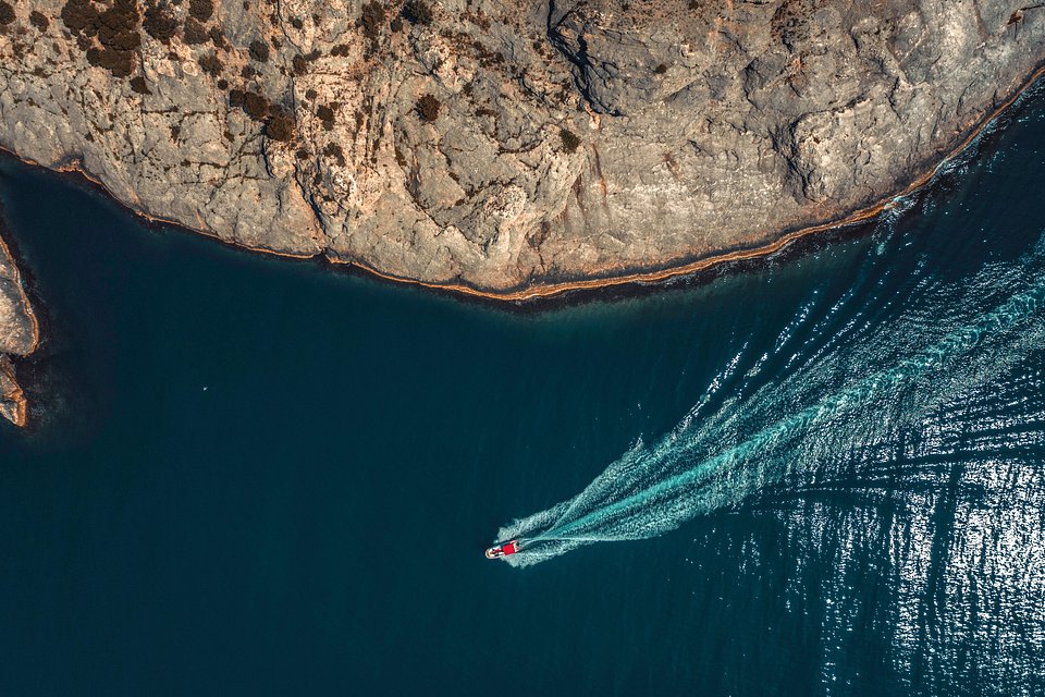 Boat on the sea - Balaklava Bay, Crimea