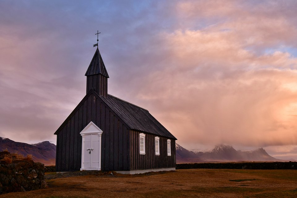 Budir - Budir black church, Iceland