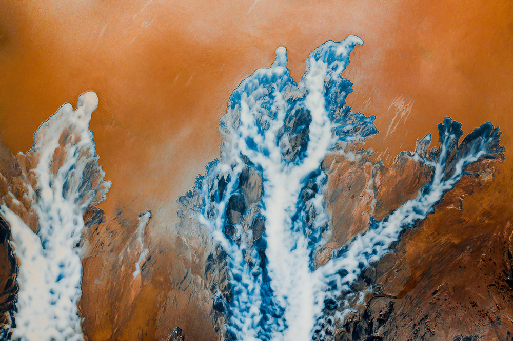 Abstract Rivers: Iceland From Above by Gabor Nagy