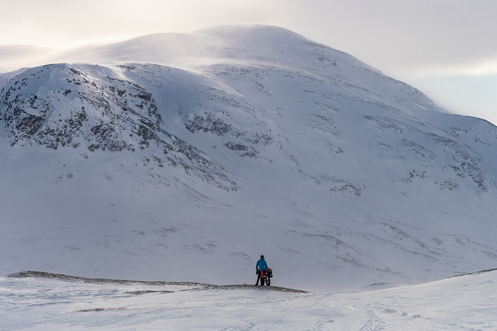 Kungsleden: Cycling Under Aurora Borealis by Jakub Rybicki