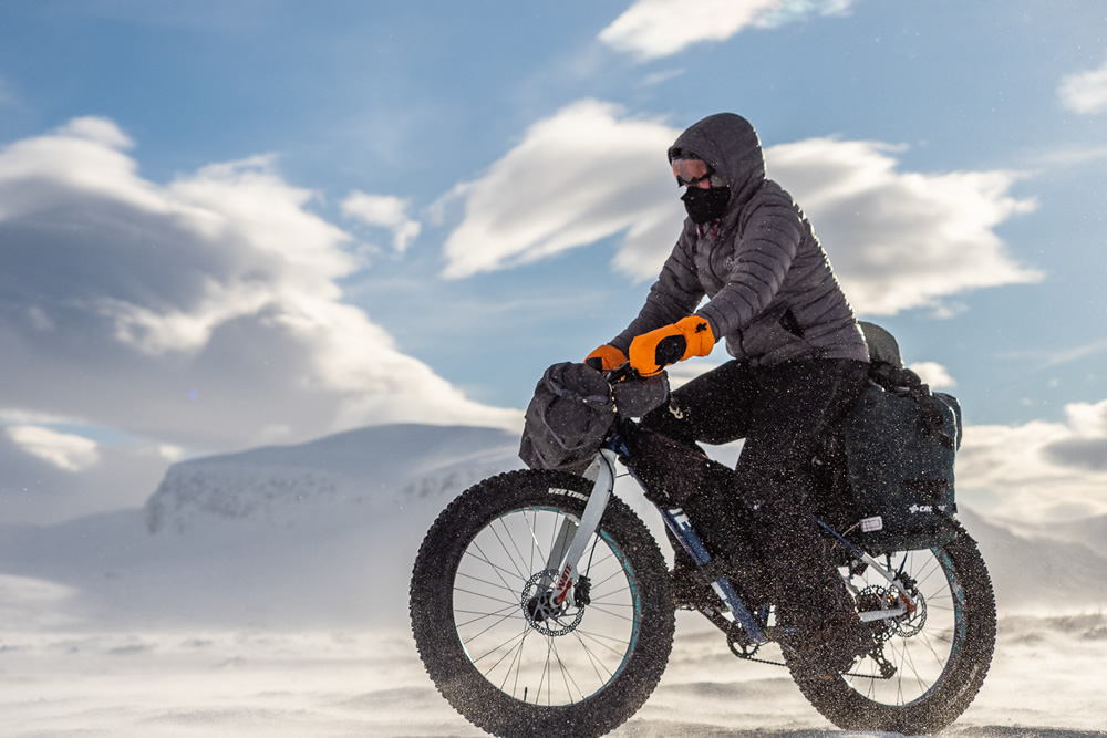 Kungsleden: Cycling Under Aurora Borealis by Jakub Rybicki