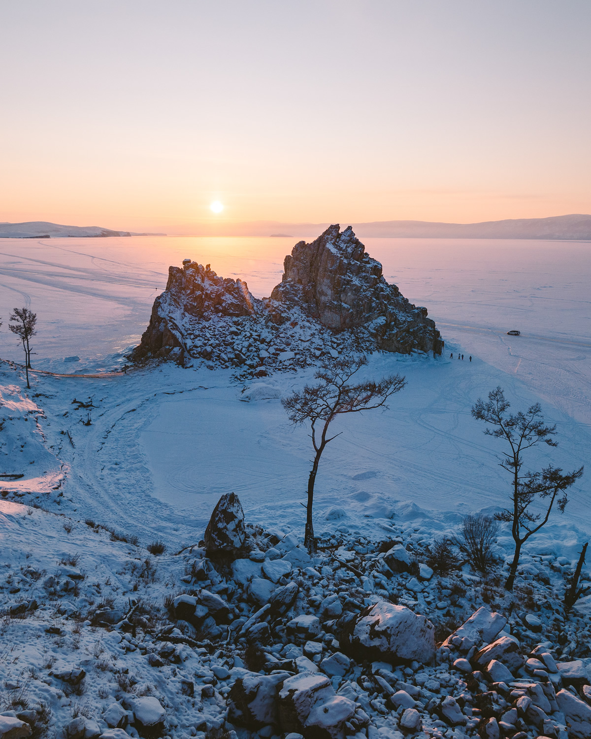 Frozen Lake Baikal Photos