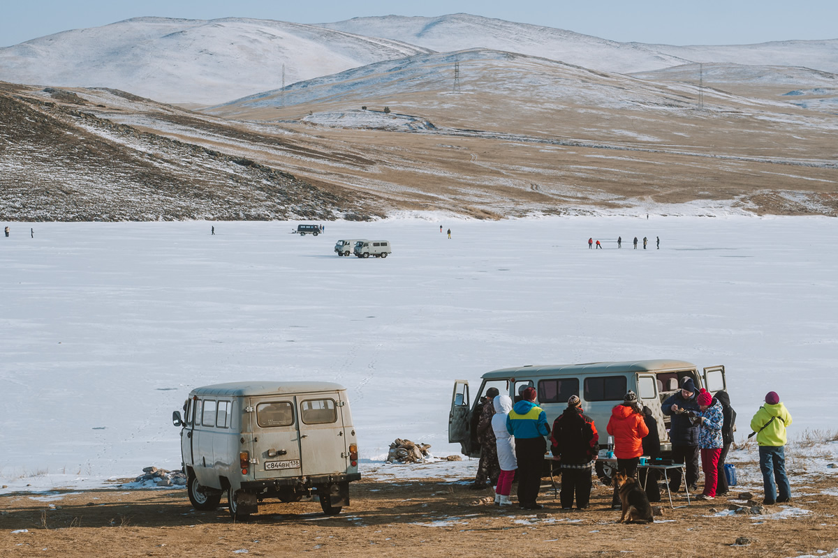 Frozen Lake Baikal Photos