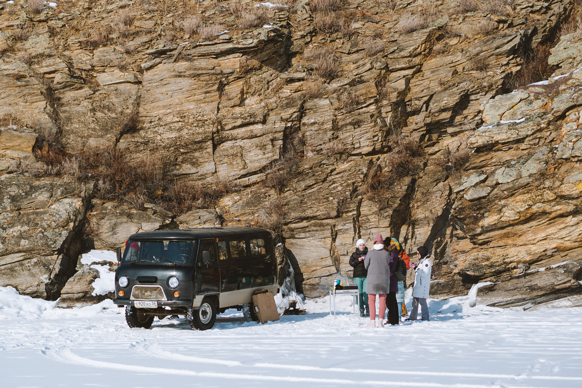 Frozen Lake Baikal Photos