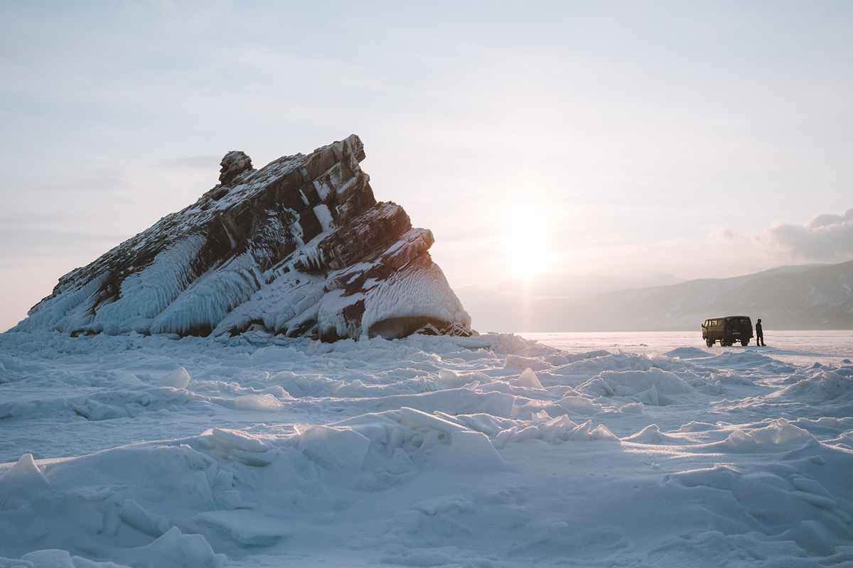 Frozen Lake Baikal Photos