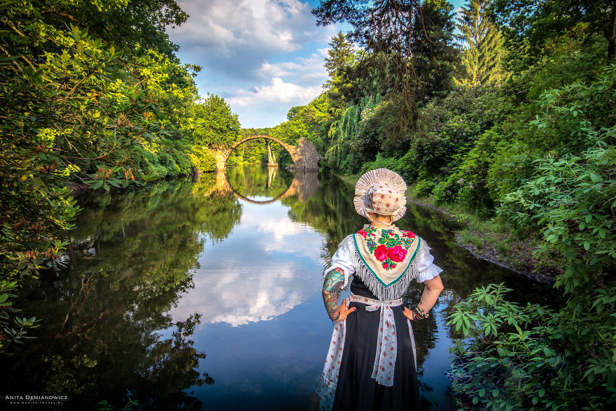 Wearing The Traditional Costume Of The Country by Anita Demianowicz