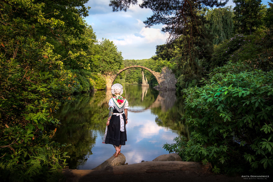 Wearing The Traditional Costume Of The Country by Anita Demianowicz