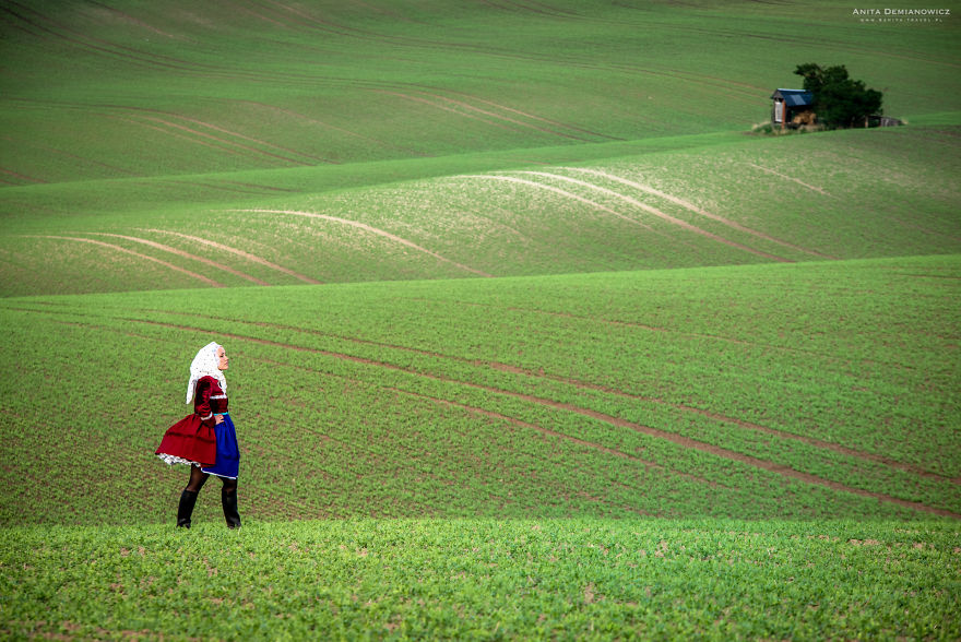 Wearing The Traditional Costume Of The Country by Anita Demianowicz