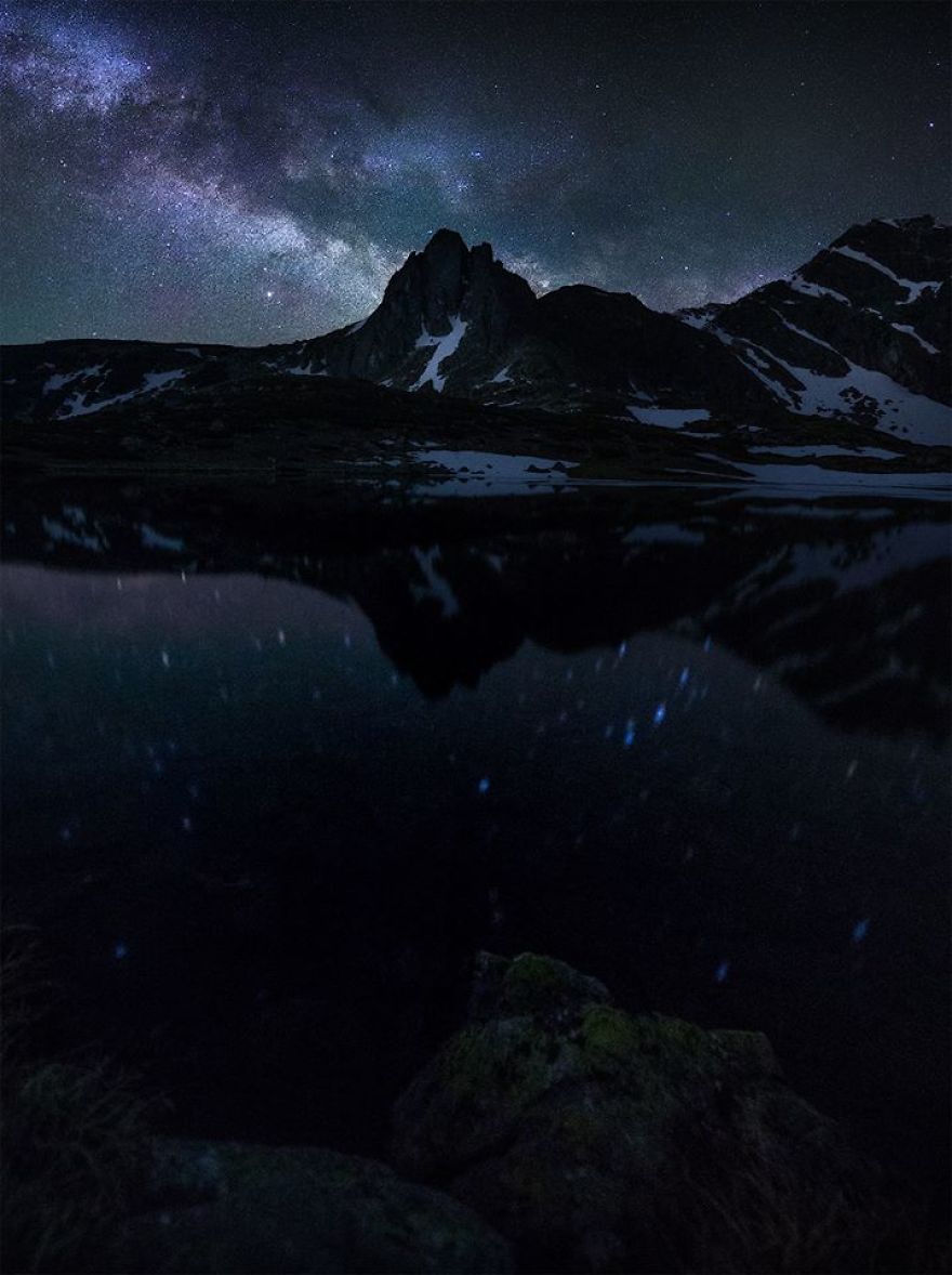 Epic Starry Night In Rila Mountain