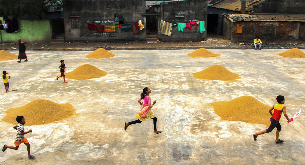 Paddy Grain Drying Process Of Village People By Ehsanul Siddiq Aranya