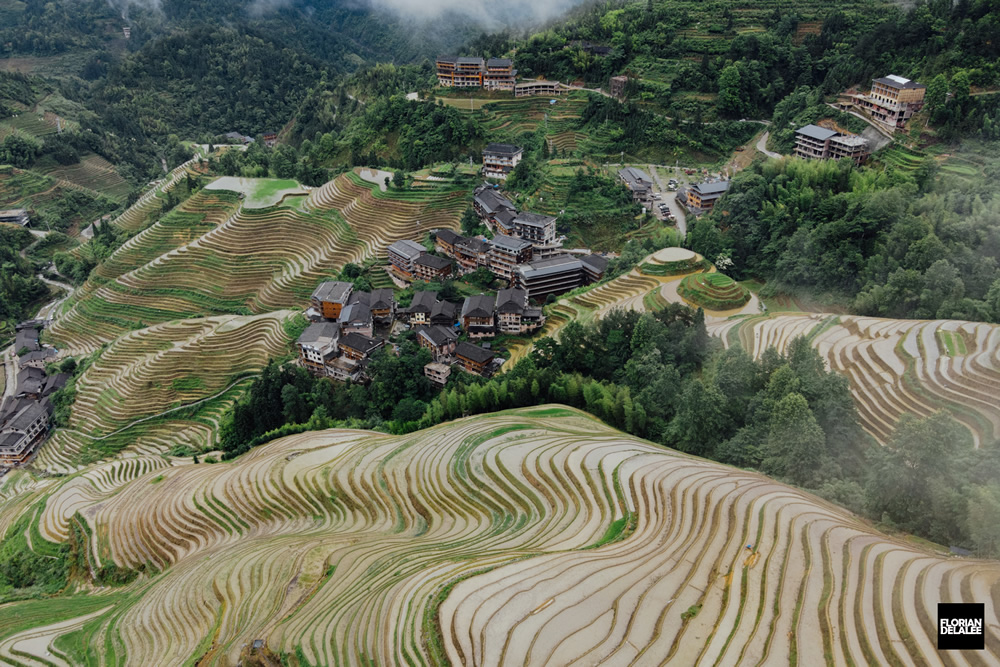 Tiantouzhai Village - Landscape Terrace Series by Florian Delalee