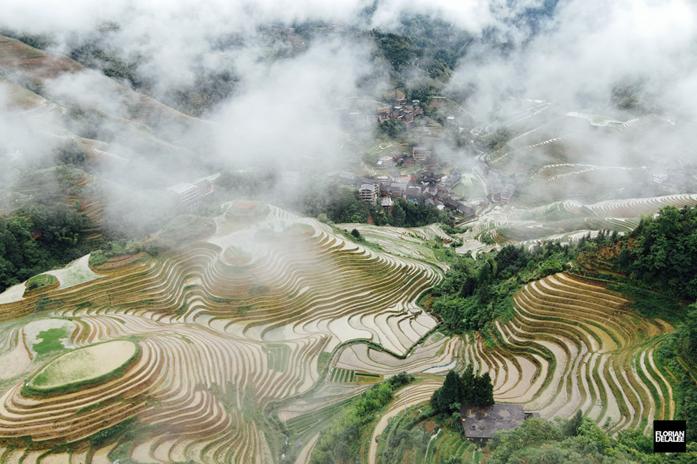 Tiantouzhai Village - Landscape Terrace Series by Florian Delalee