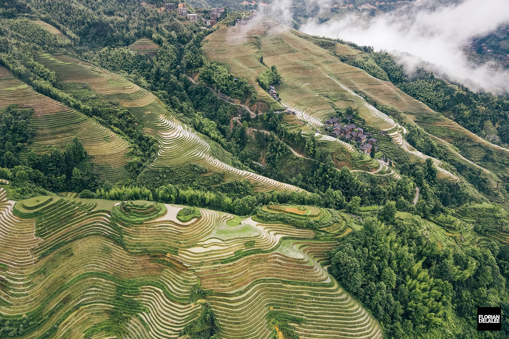 Tiantouzhai Village - Landscape Terrace Series by Florian Delalee