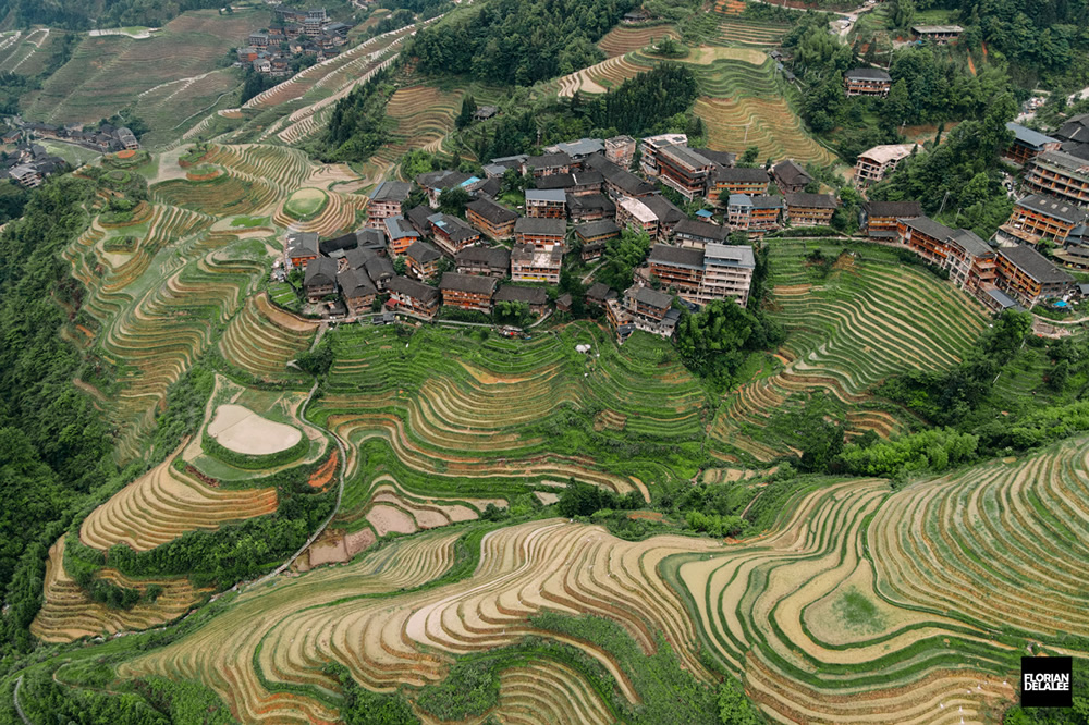 Tiantouzhai Village - Landscape Terrace Series by Florian Delalee