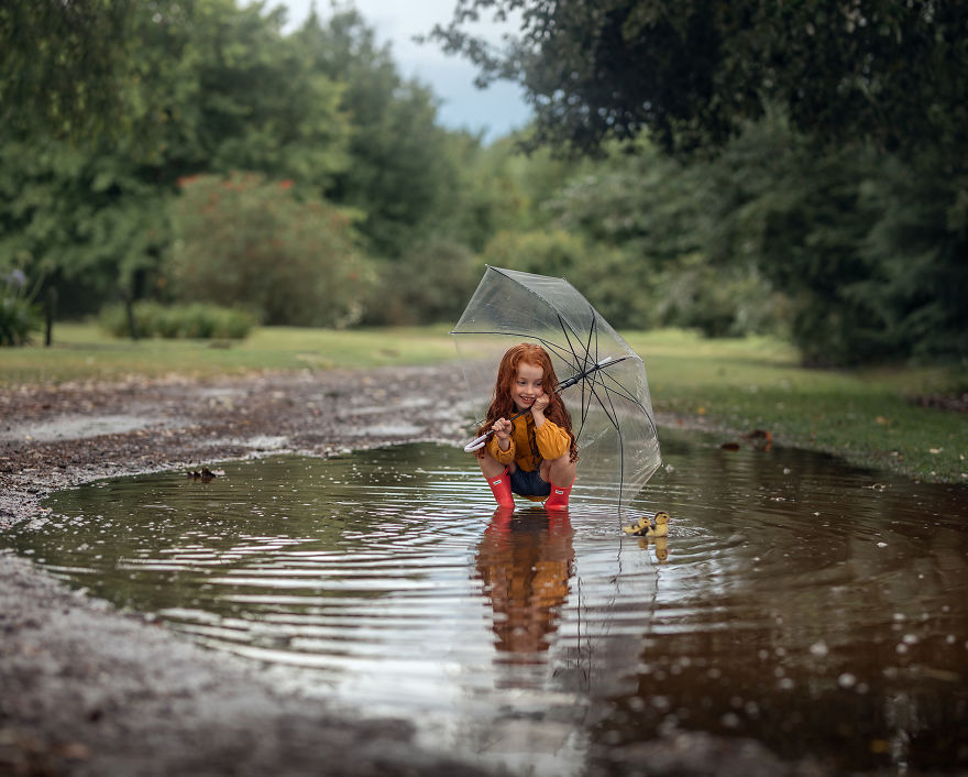 My Daughter's Beautiful Summer Holidays With Two Ducks By Maria Presser