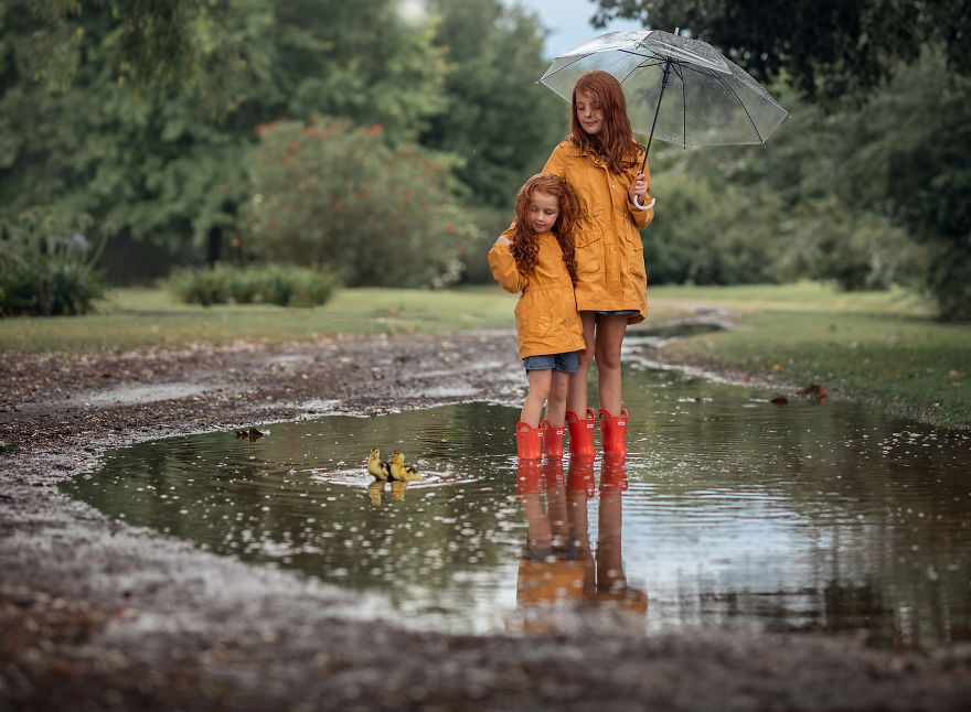 My Daughter's Beautiful Summer Holidays With Two Ducks By Maria Presser