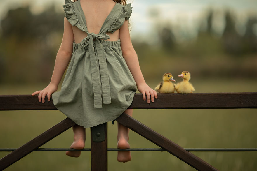 My Daughter's Beautiful Summer Holidays With Two Ducks By Maria Presser