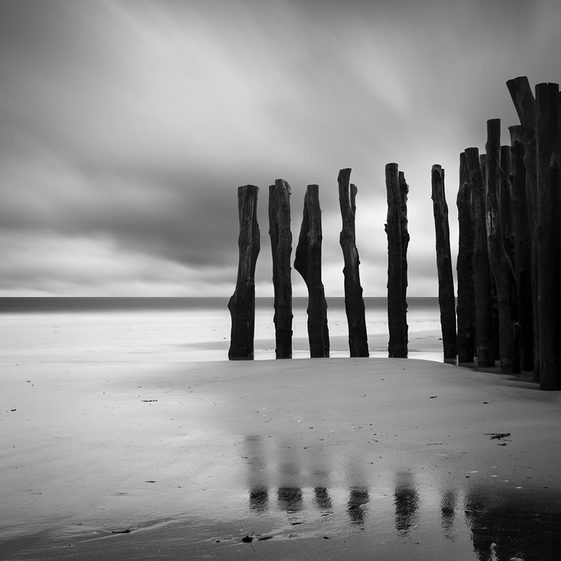 A la verticale de l'hiver, Brittany, France, 2016: Long Exposure Photography Arnaud Bathiard