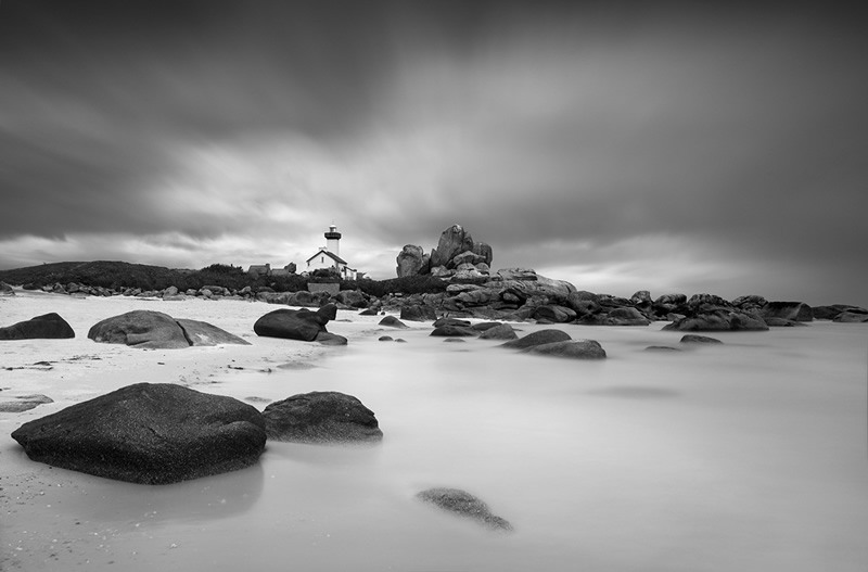 Heavy weather, Brittany, France, 2020: Long Exposure Photography Arnaud Bathiard