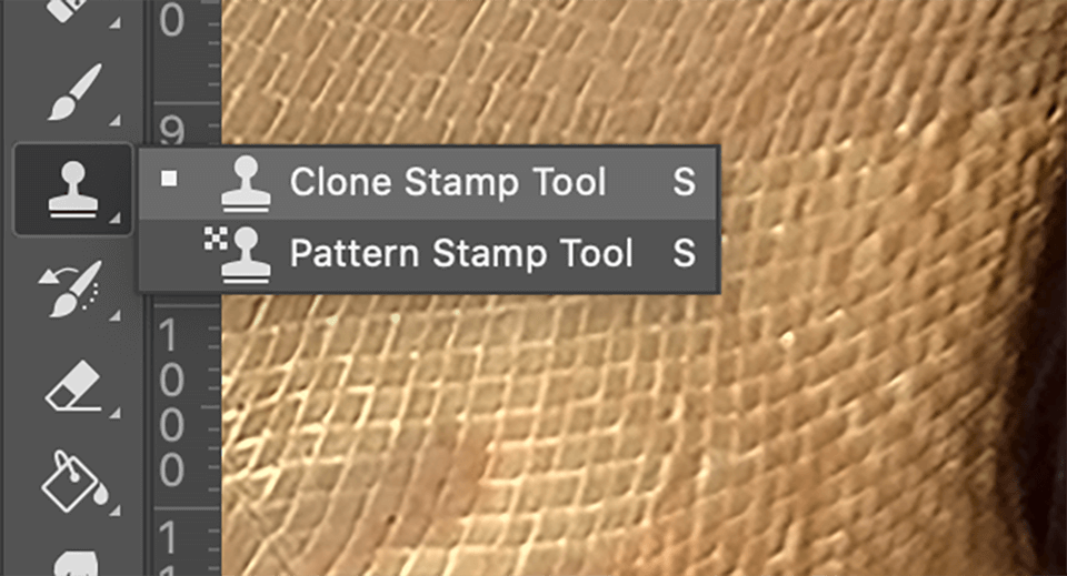 Use the Clone Stamp Tool in Areas with More Texture