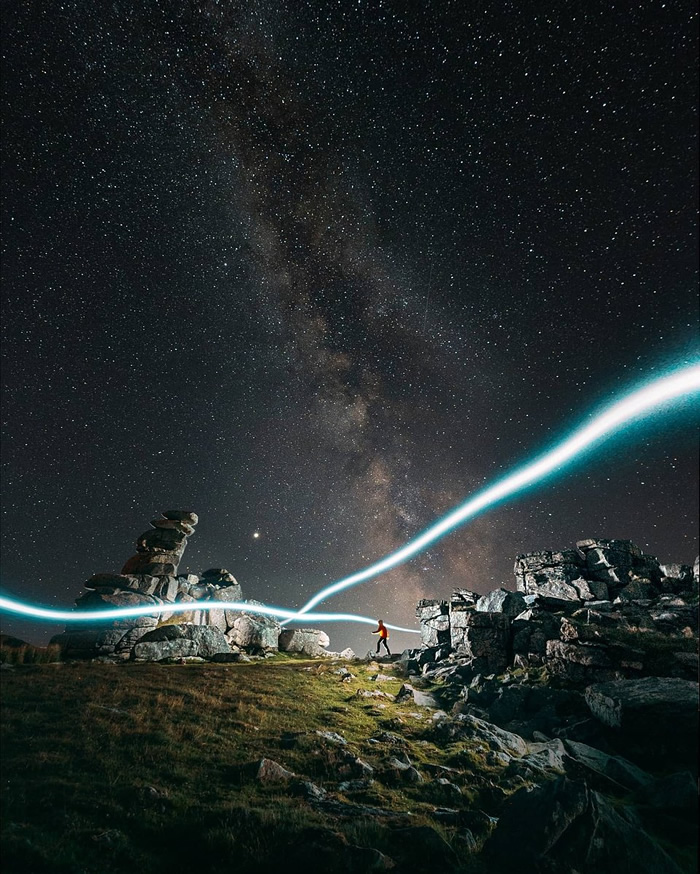 Milky Way - Great Staples Tor, Dartmoor National Park, Devon, UK