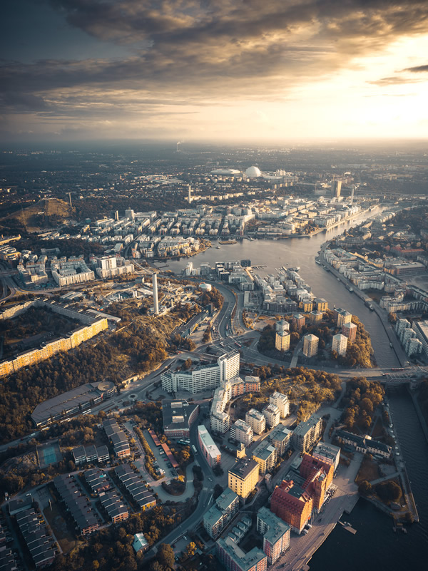 Stockholm From Above: Beautiful Aerial Photography By Tobias Hagg