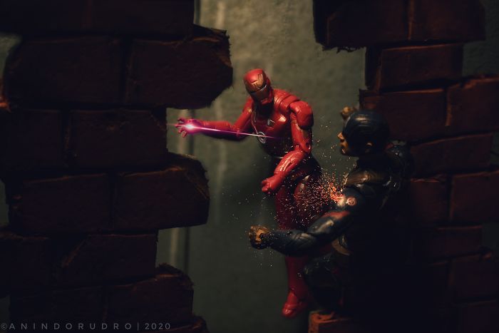 Miniature Toy Photography Super hero toys from DC and Marvel By Anindo Rudro