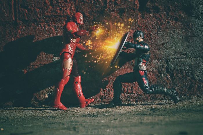 Miniature Toy Photography Super hero toys from DC and Marvel By Anindo Rudro