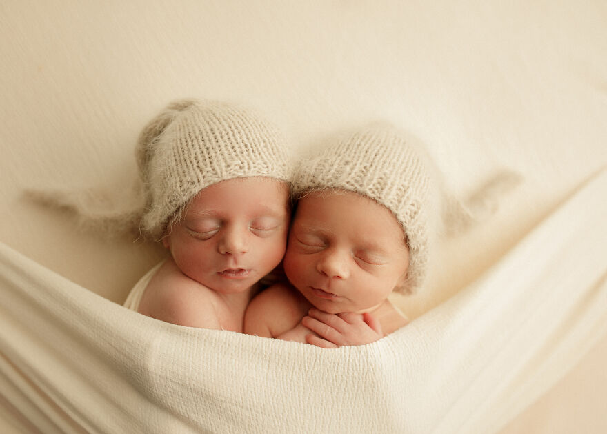 Newborn Twins In Chicago by Bethany Hope