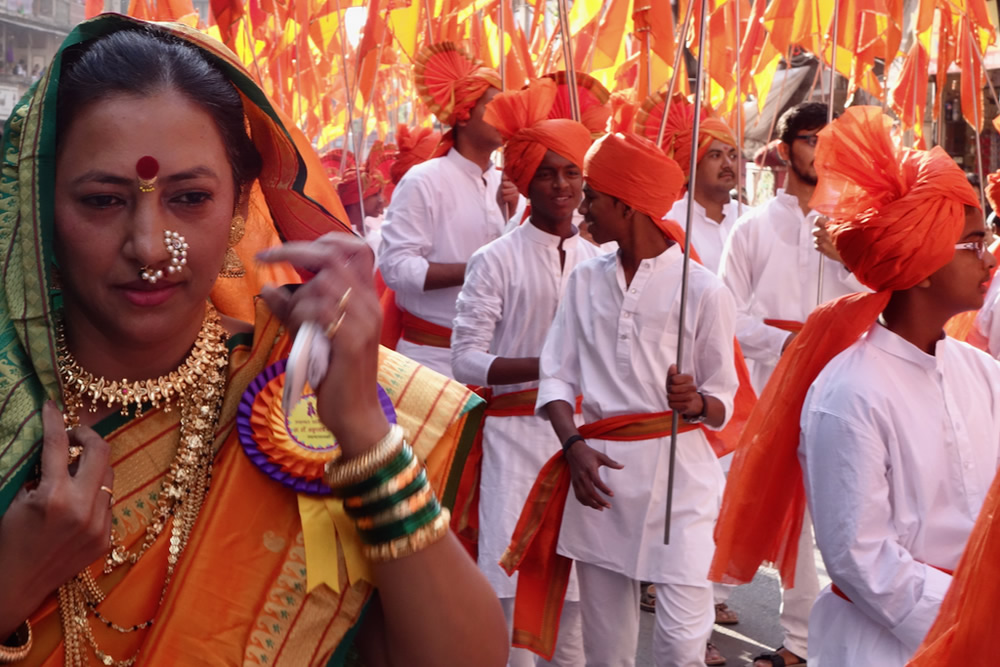 GudiPadwa: Shobha Yatra, Giragon, Mumbai By Sanjoy Banerjee