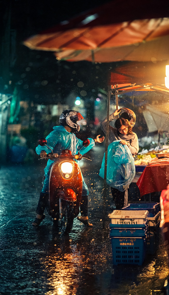 One Rainy Evening In Chiang Mai, Thailand By Ashraful Arefin