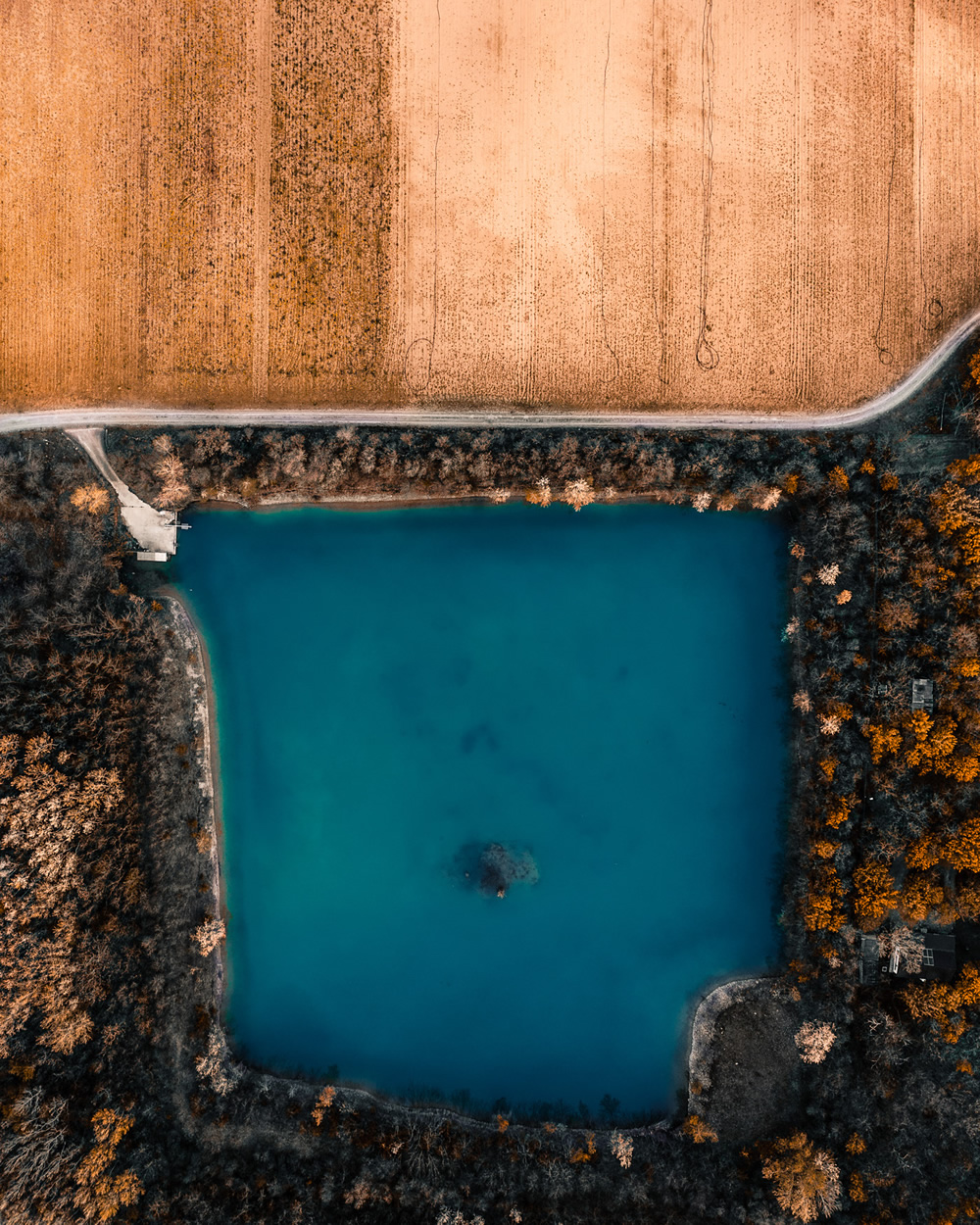 Visit Hungary: Artificial Lakes Of Delegyhaza From Above By Gabor Nagy