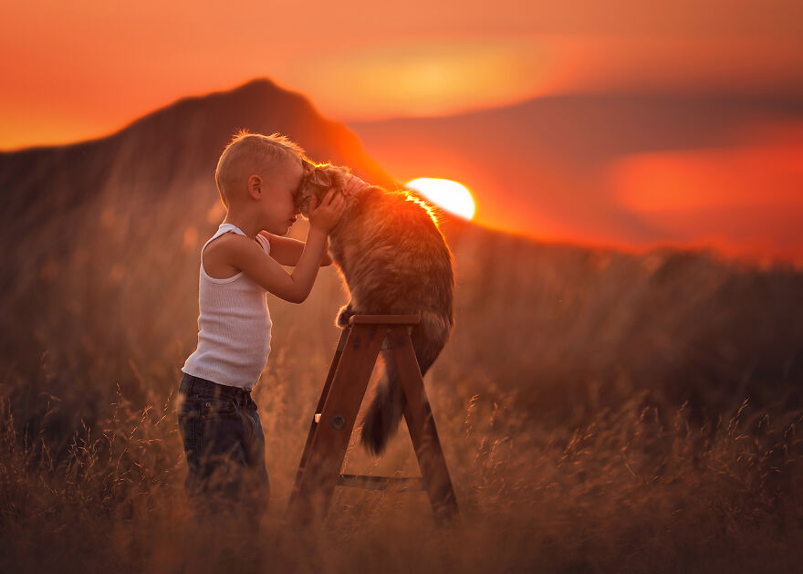 Magical Bond Between Children and Animals Captured by Lisa Holloway