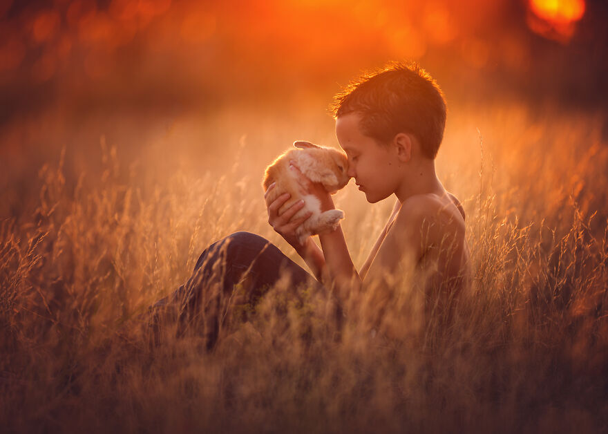 Magical Bond Between Children and Animals Captured by Lisa Holloway