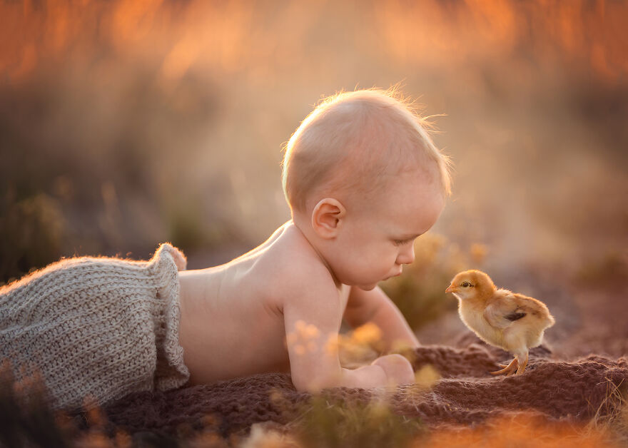 Magical Bond Between Children and Animals Captured by Lisa Holloway