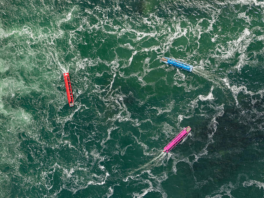 Rhine Falls: Amazing Aerial Photography By Bernhard Lang