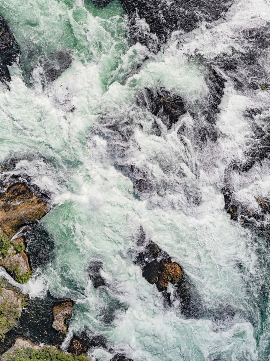 Rhine Falls: Amazing Aerial Photography By Bernhard Lang