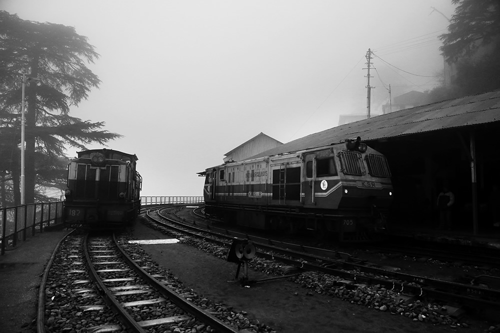 Beautiful Shimla In Black And White By Chanda Mathur