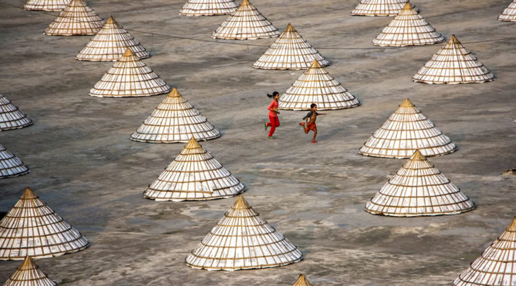 Drying The Paddy In The Sunlight Chatal By Rayhan Ahmed