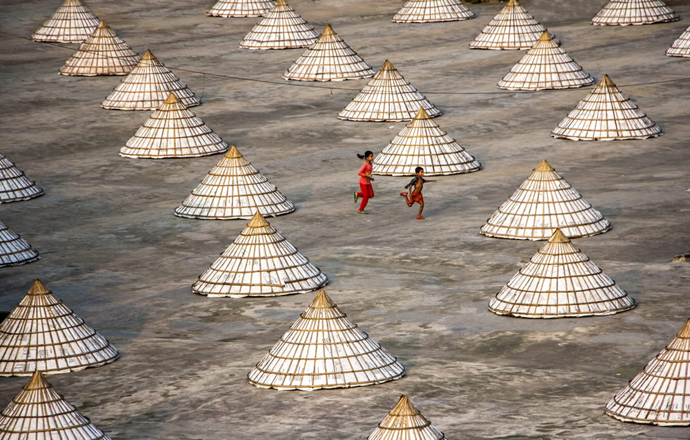 Drying The Paddy In The Sunlight Chatal By Rayhan Ahmed