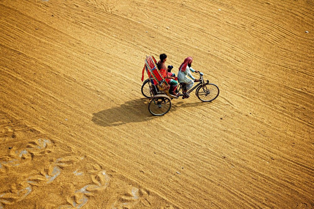 Drying The Paddy In The Sunlight Chatal By Rayhan Ahmed